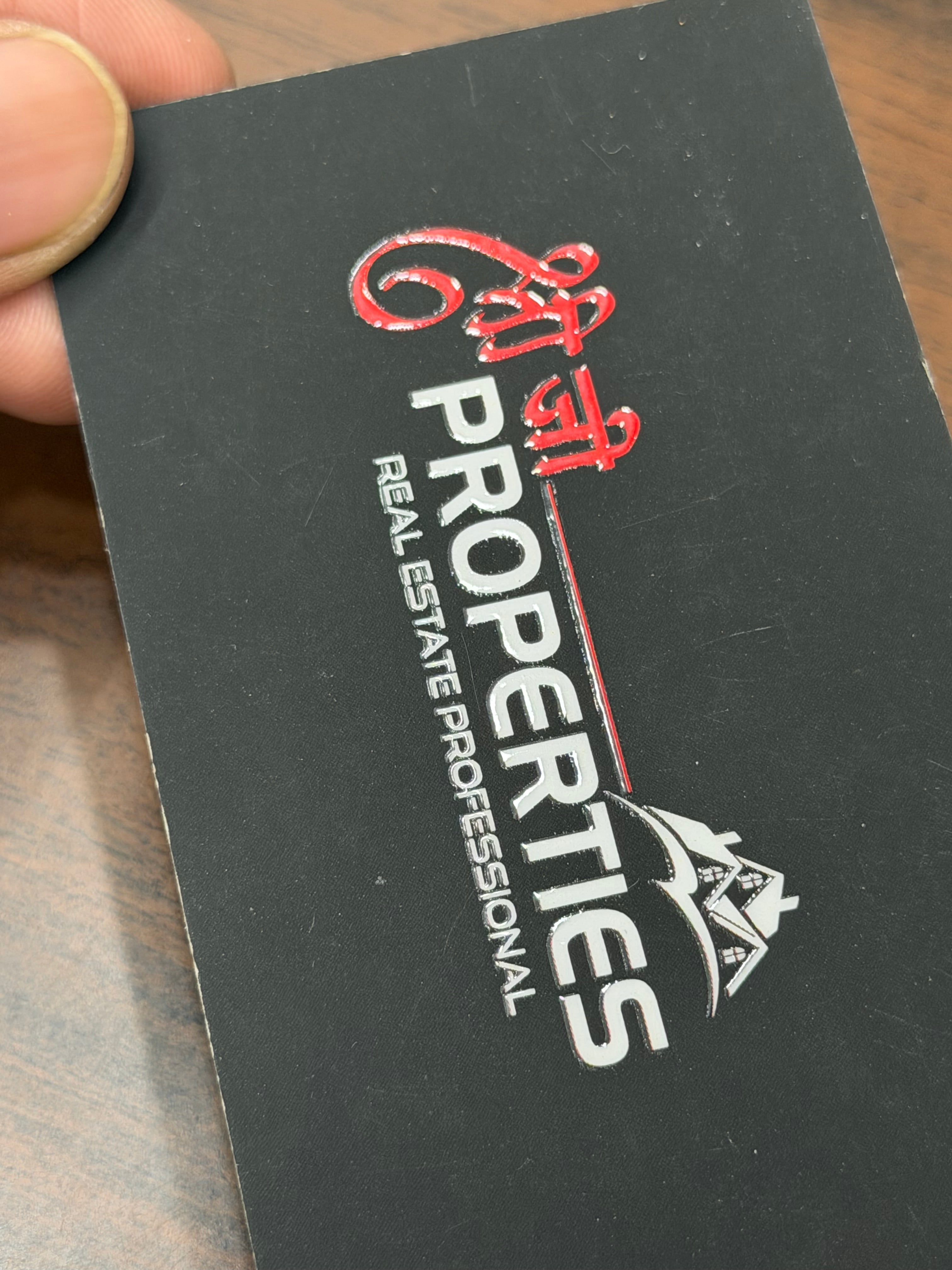 Luxury Business Cards – Velvet Touch with Spot UV Finish (Offset Printing)