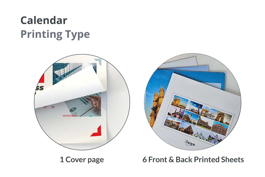 A5 Desktop / Table Calendar (Landscape) – Premium Corporate Desk Calendar