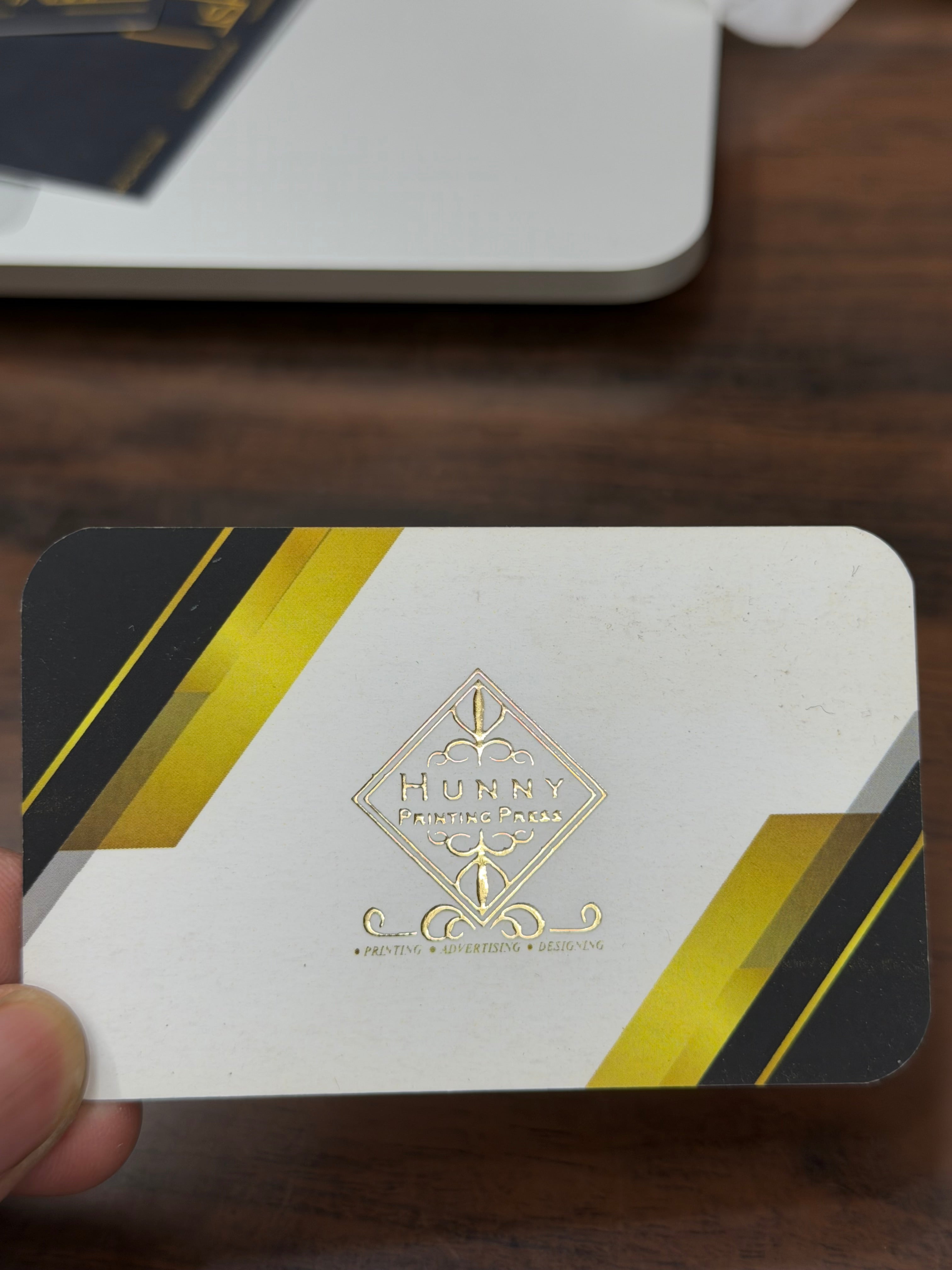 Luxury Digital Foiling Business Cards – Velvet Touch with Gold or Silver Foil