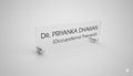 Custom Clear Acrylic Desk Nameplate - Modern Office Sign for Professionals
