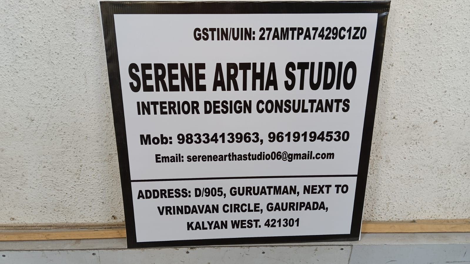 GST Board – Shop/Office Banner or Flex Board (With/Without Wooden Frame)