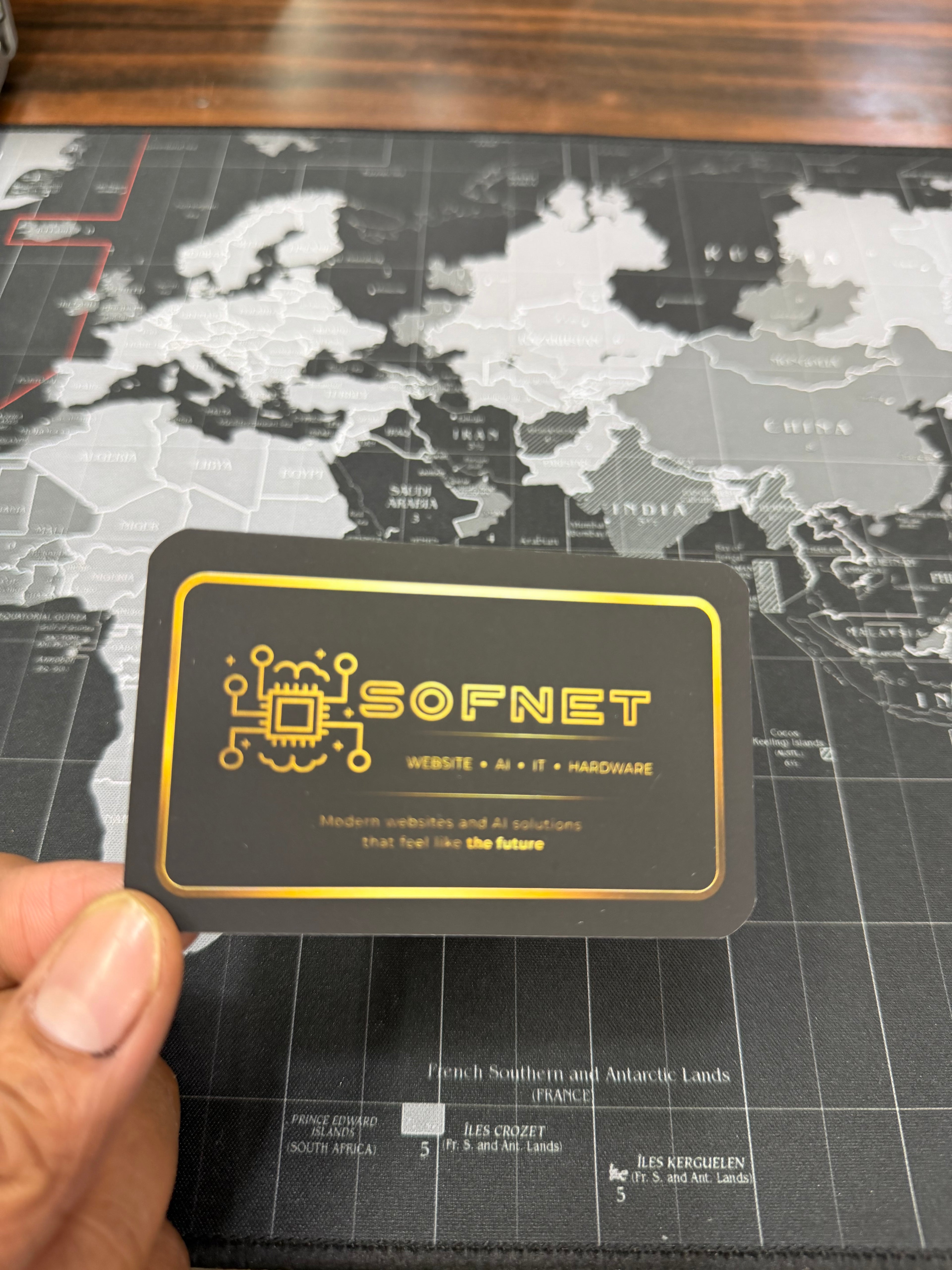 Luxury Visiting Card (Velvet Finish)