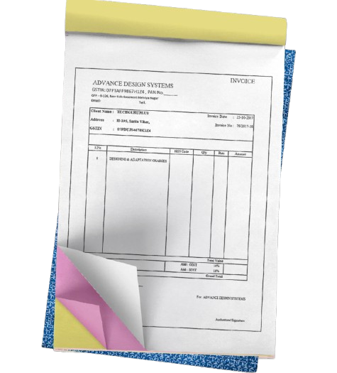 Invoice Book | Bill Book Printing (A5)  | Duplicate or Triplicate | 50 Pages