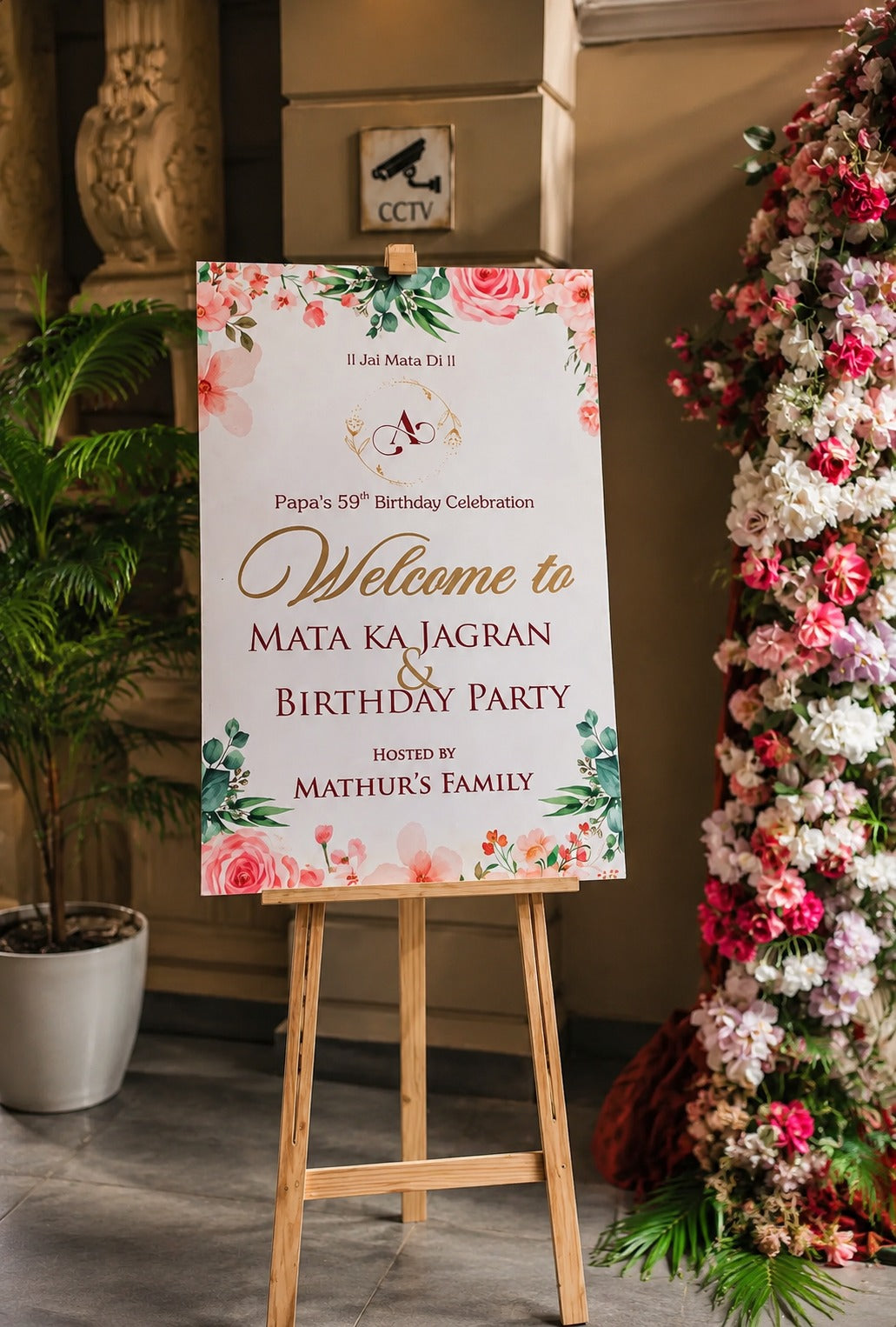 Welcome Board with Easel Stand | Event & Party Signage