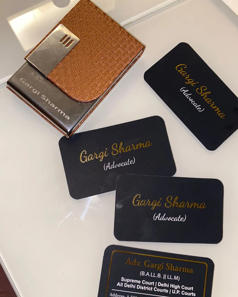Luxury Digital Foiling Business Cards – Velvet Touch with Gold or Silver Foil